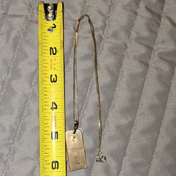 Artisan Brass Fish Pendant Necklace 925 Sterling Silver Italy Chain 5504 - Picture 4 of 7